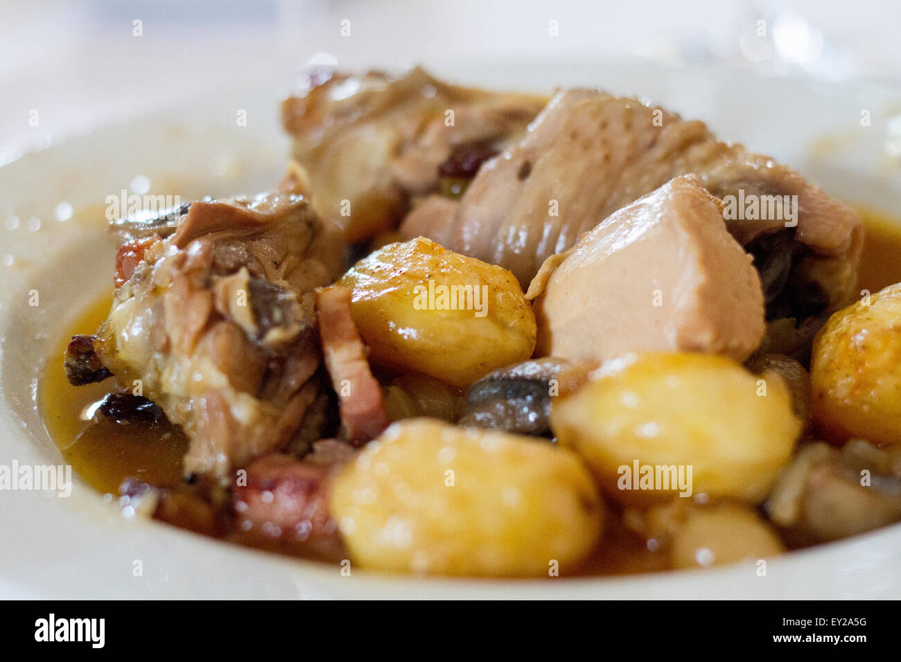 Chicken with potatoes Stock Photo