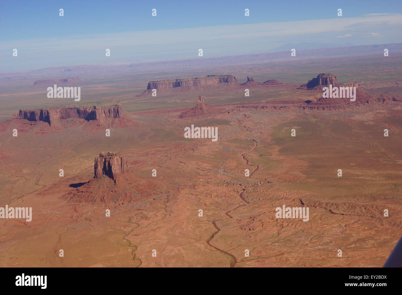 monument valley areal photo Stock Photo