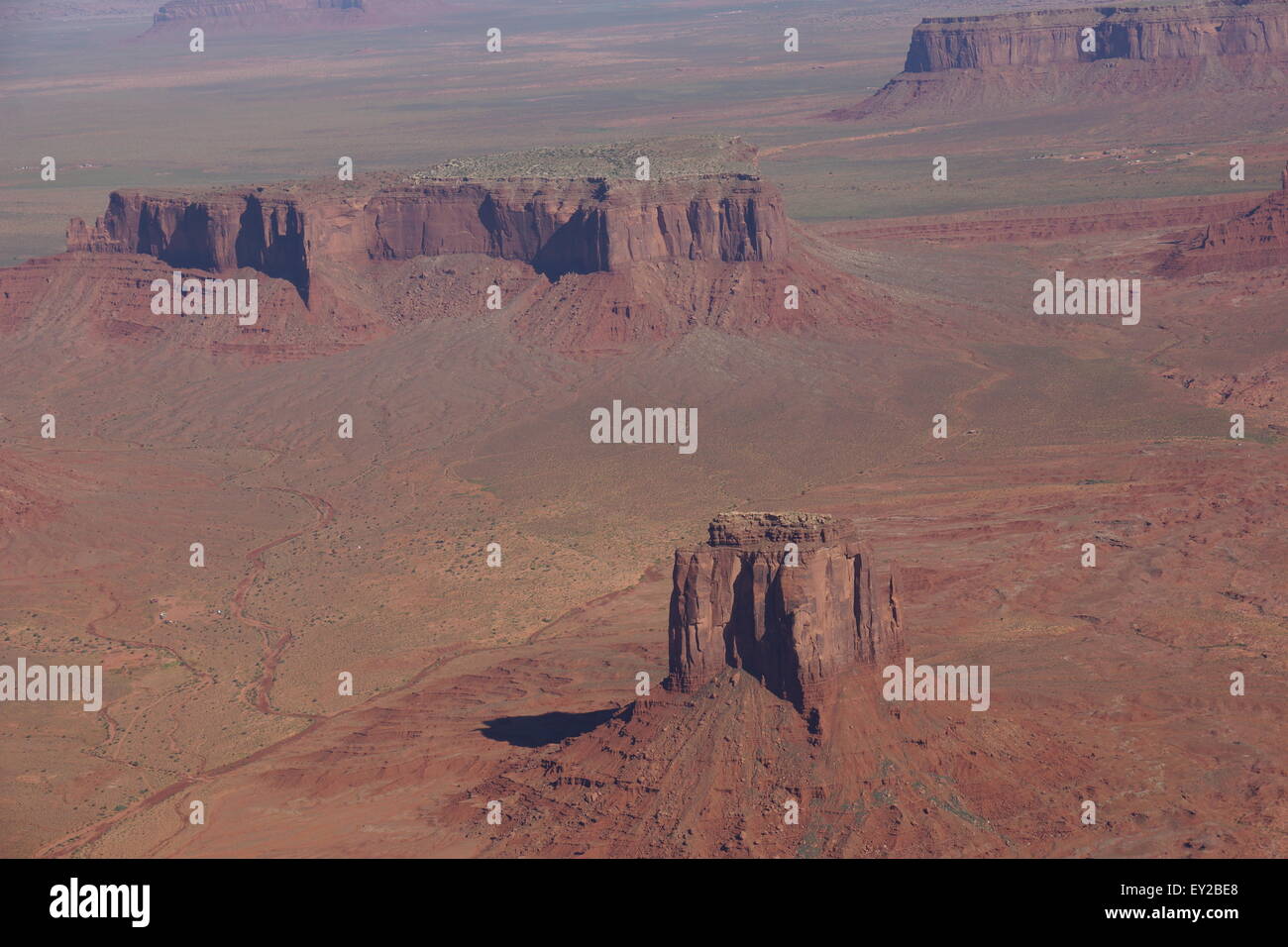 monument valley areal view Stock Photo