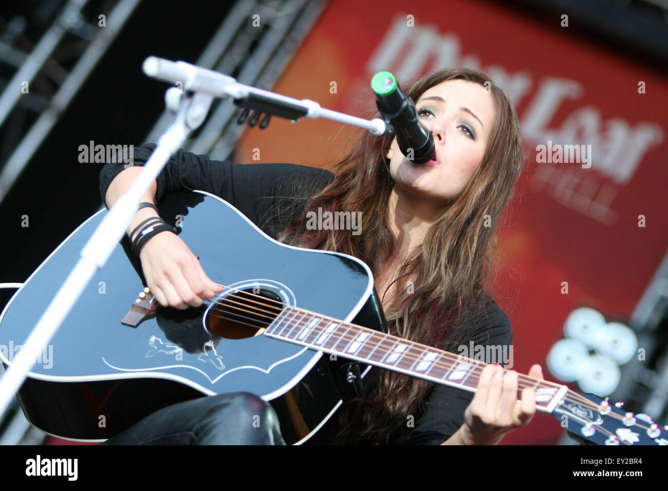 Marion Raven and Randy Flowers opening the Meat Loaf gig in UK Stock