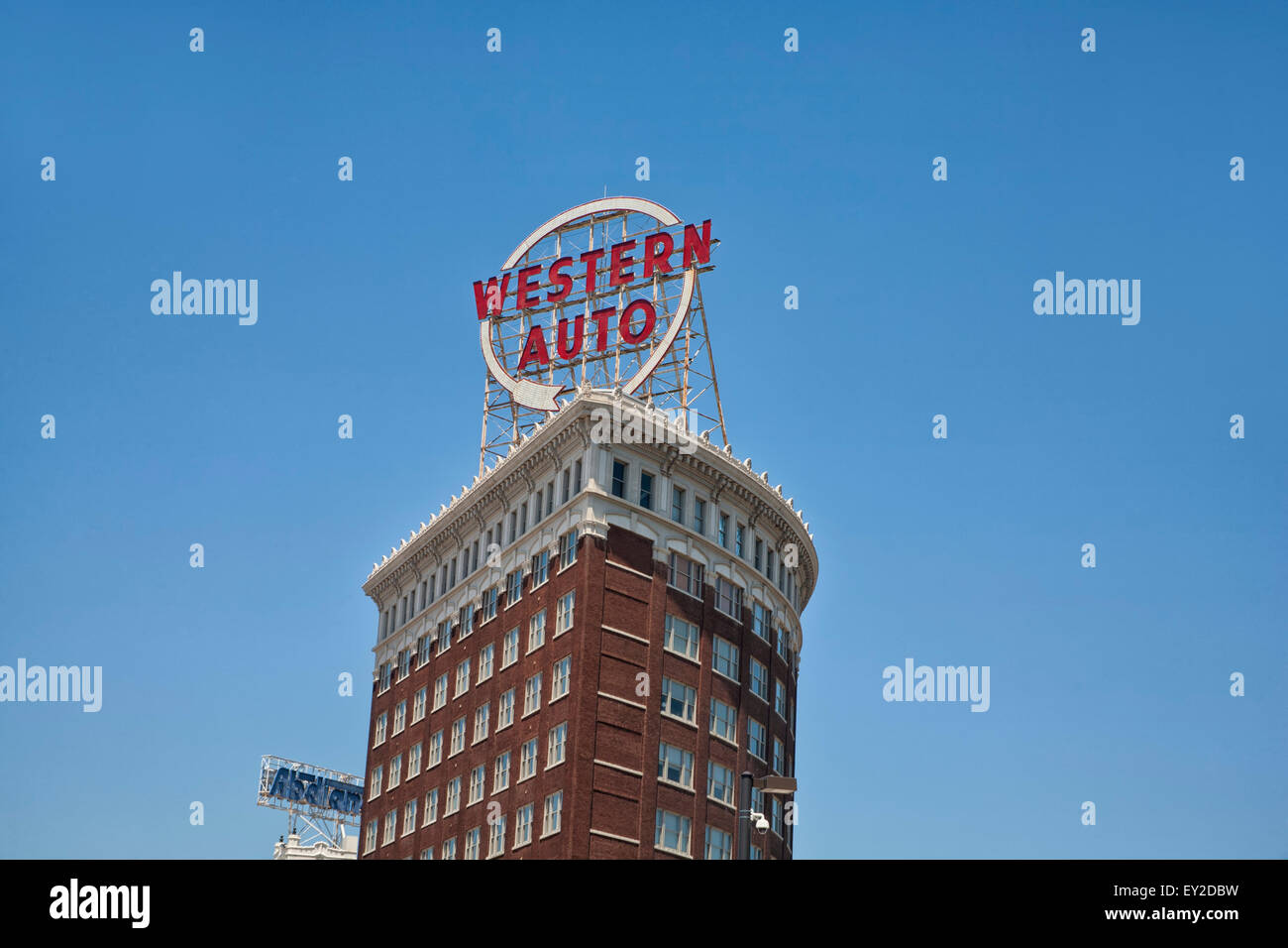 Western Auto Building in Kansas City, Missouri Stock Photo