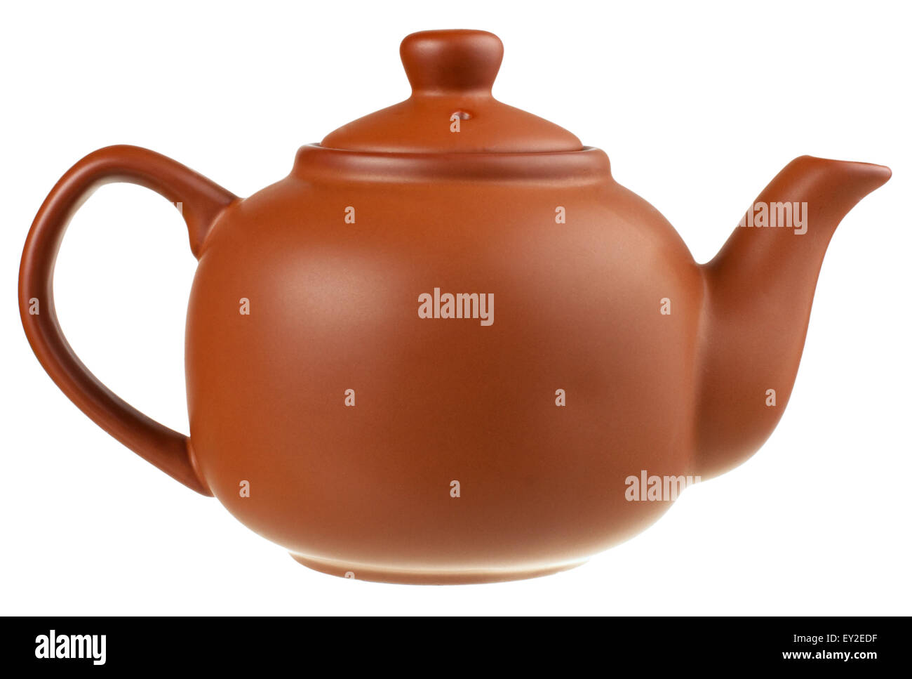 brown teapot isolated on white background Stock Photo Alamy