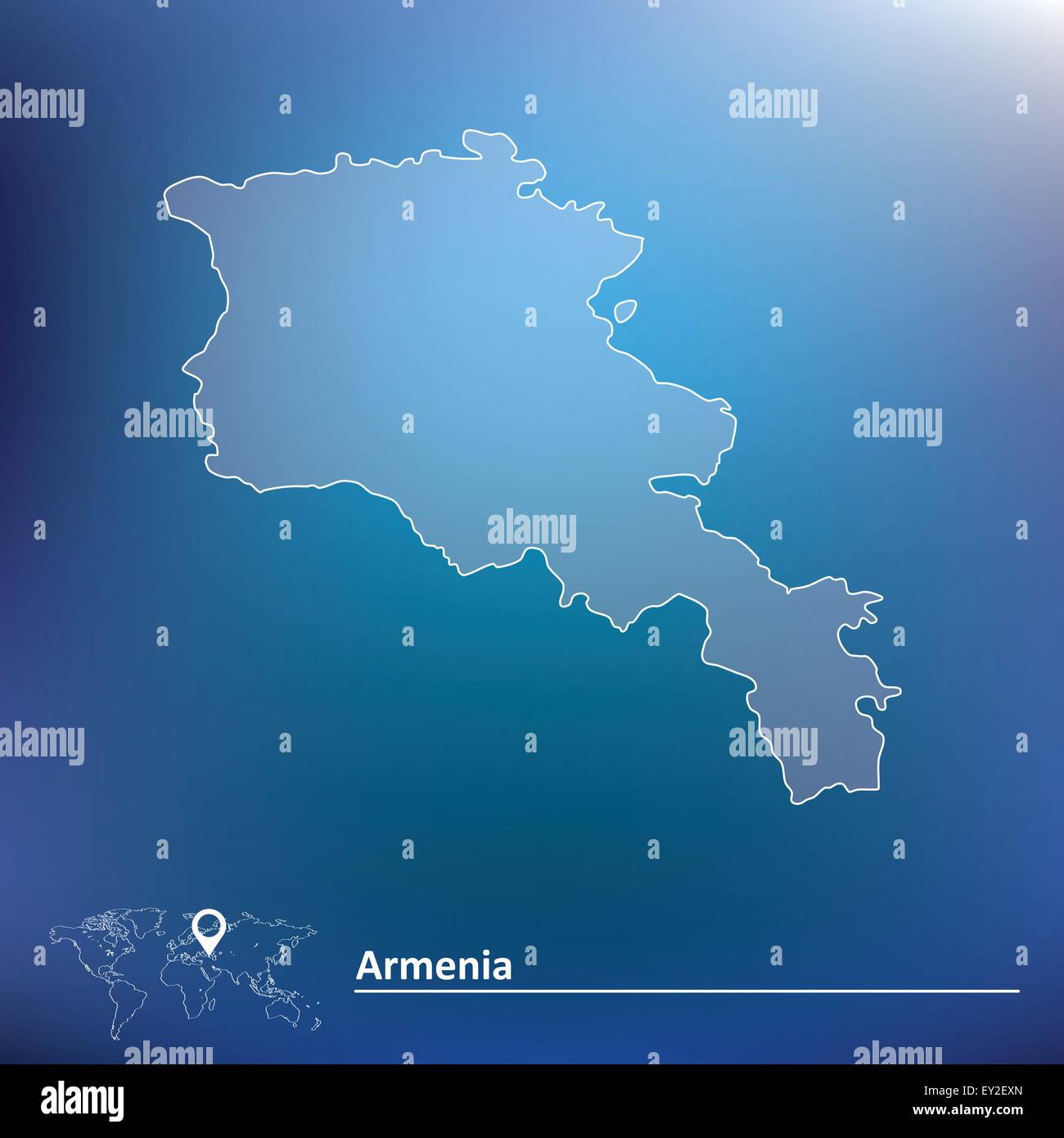 Map of Armenia - vector illustration Stock Vector Image & Art - Alamy