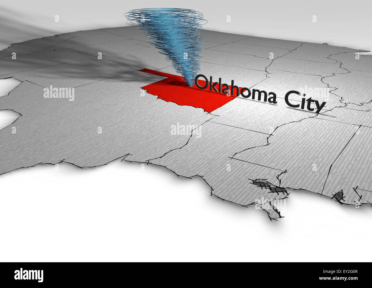 Tornado map usa hi-res stock photography and images - Alamy