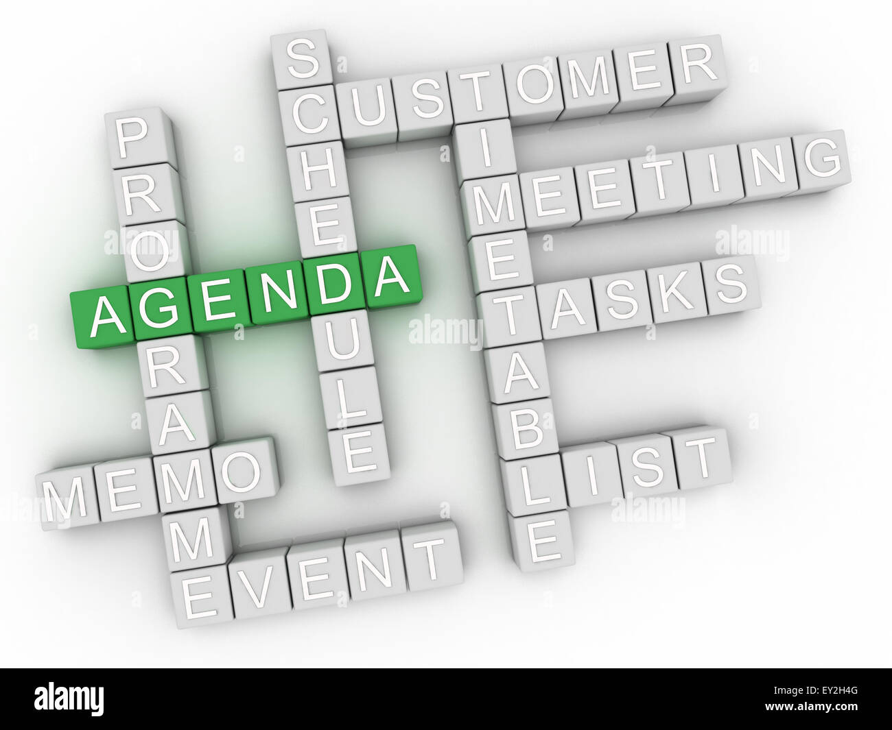 3d image Agenda issues concept word cloud background Stock Photo - Alamy