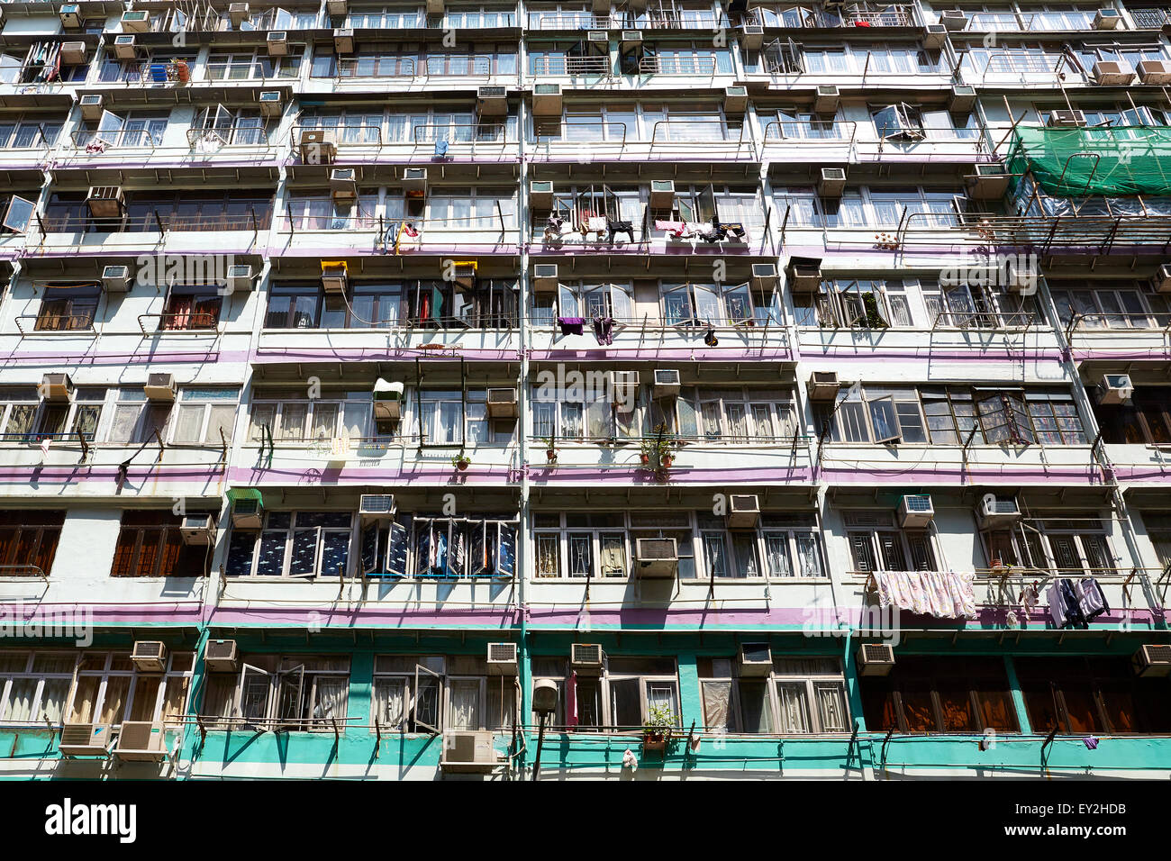 Hong kong packed buildings hi-res stock photography and images - Alamy