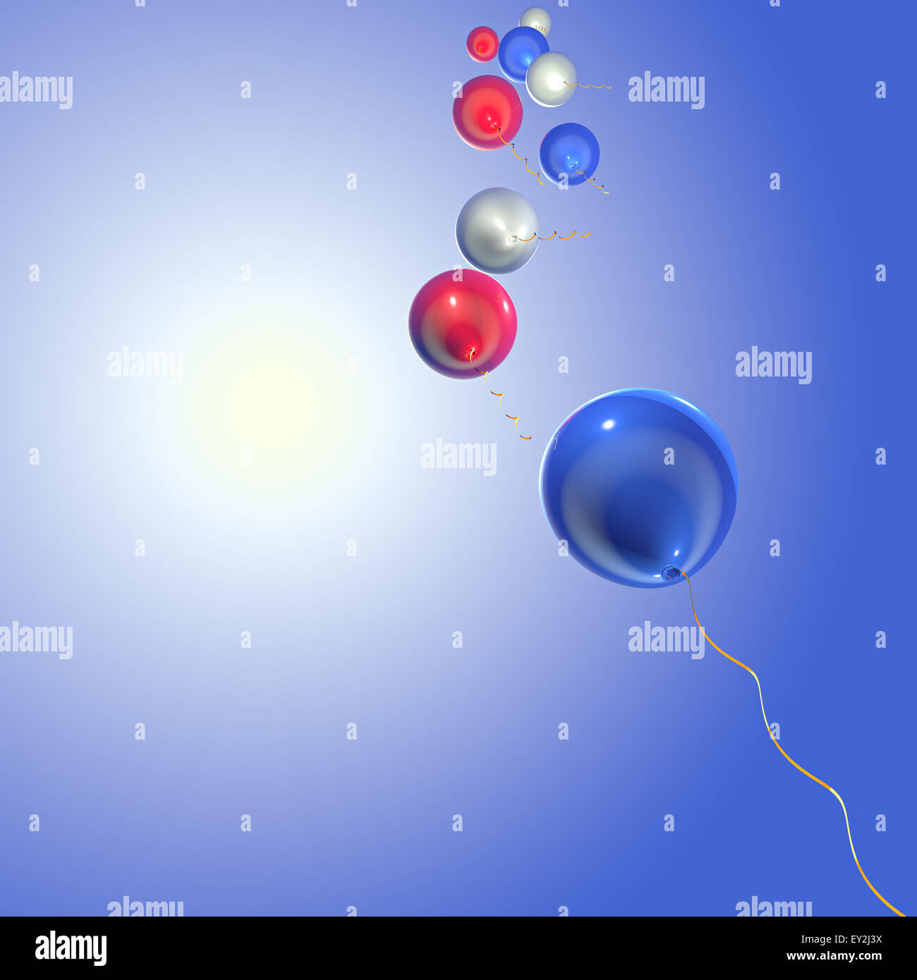 3d Balloons background Stock Photo - Alamy