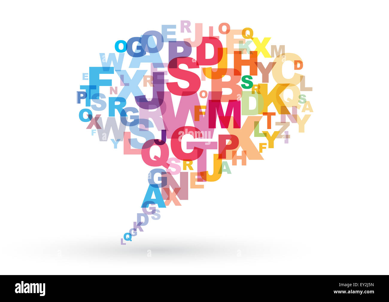 Rainbow letters hi-res stock photography and images - Alamy