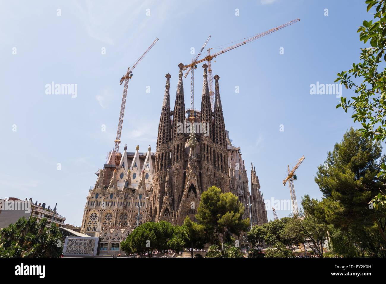 la sagrada familia in barcelona designed by antonio gaudi Stock Photo ...