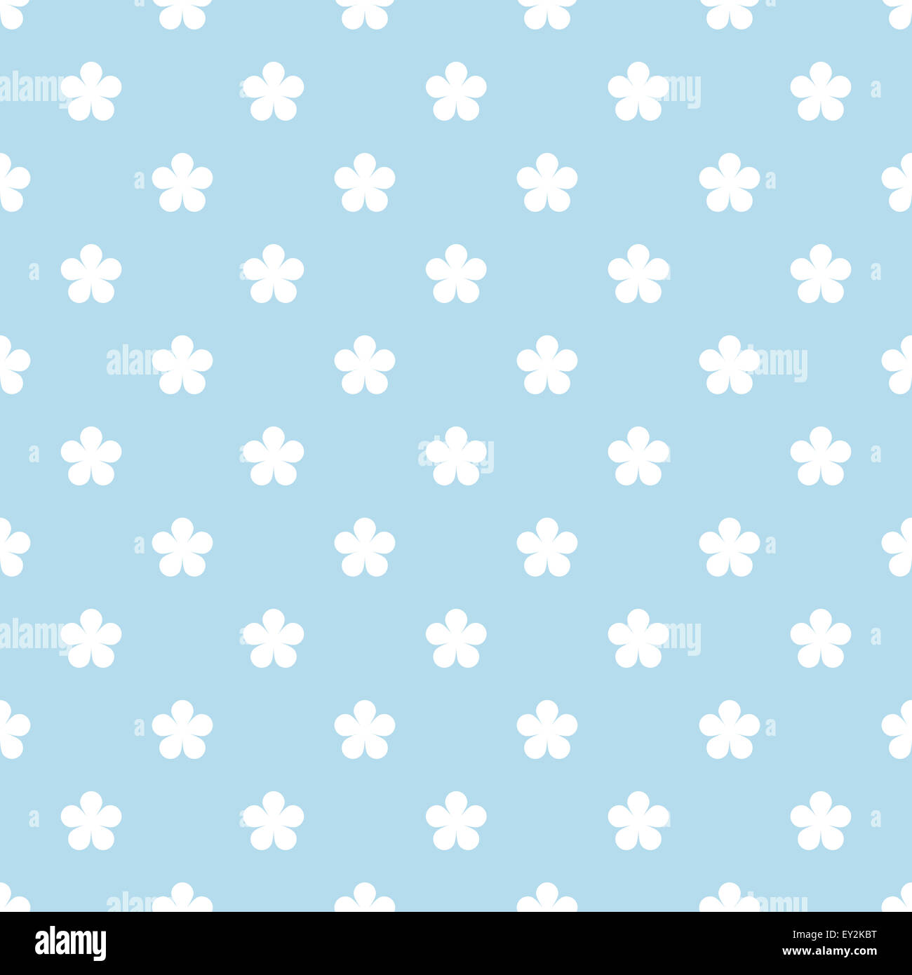 Flower on blue seamless pattern background Stock Photo - Alamy