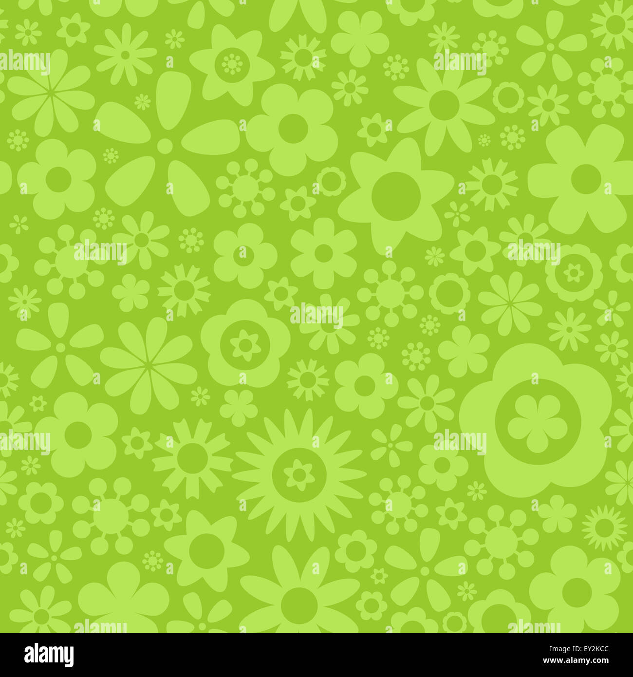 Flower on green seamless pattern background Stock Photo - Alamy
