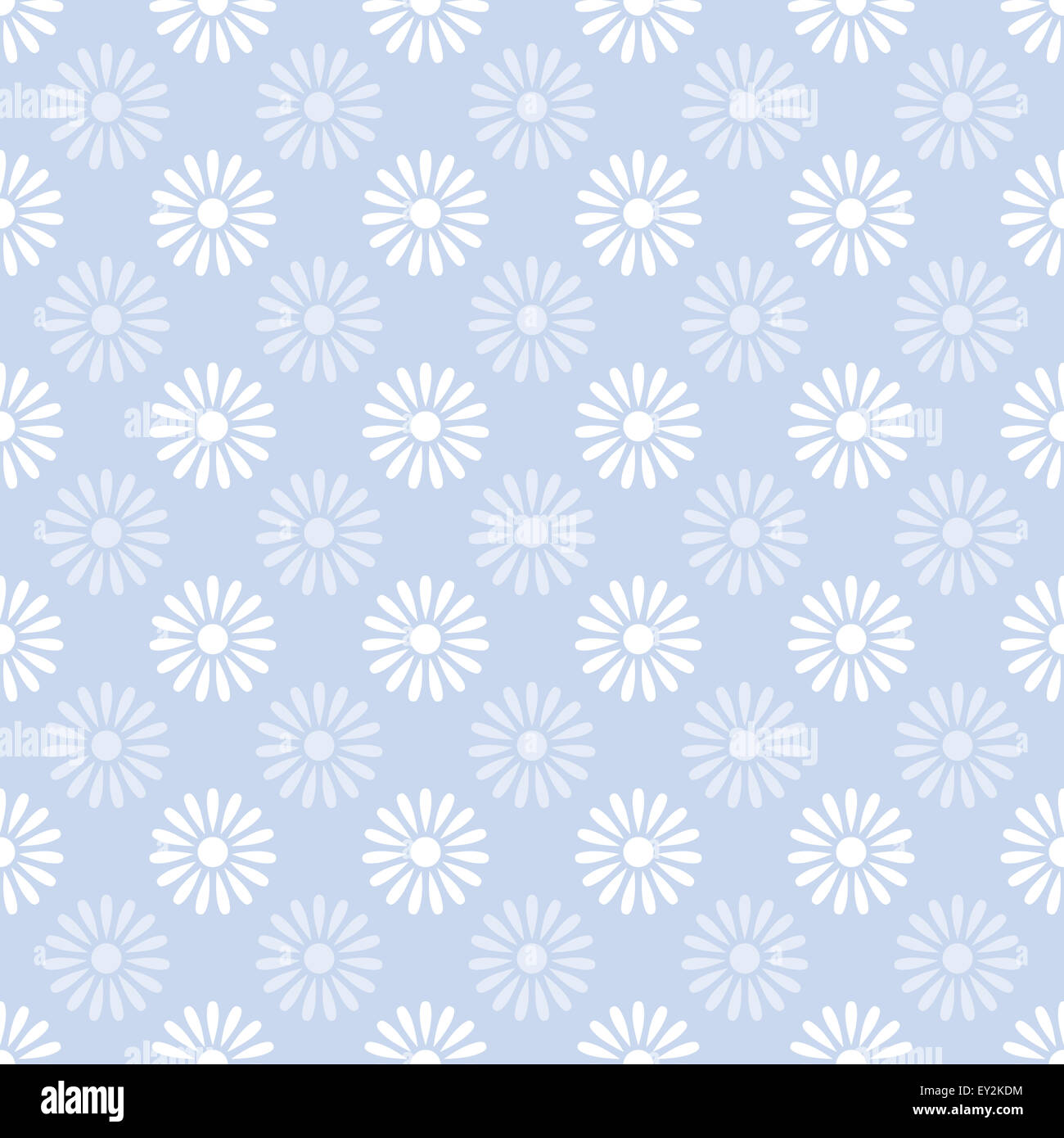 Flower on blue seamless pattern background Stock Photo - Alamy