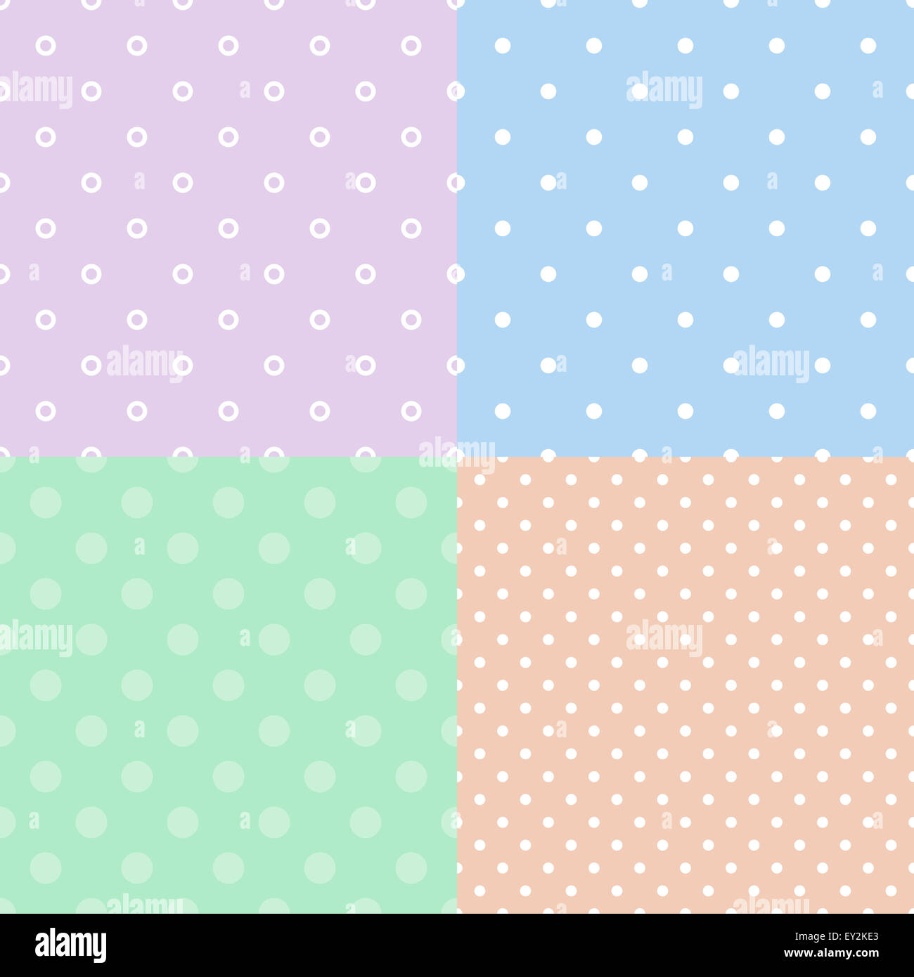 Colorful polka dot seamless pattern background Stock Photo - Alamy
