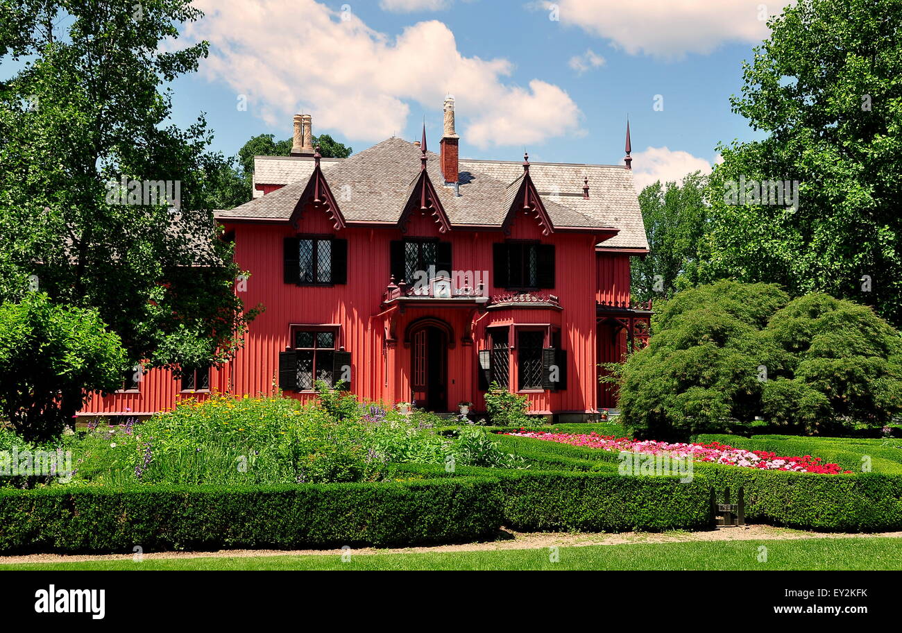Woodstock, Connecticut 1846 Roseland Cottage built in the Gothic