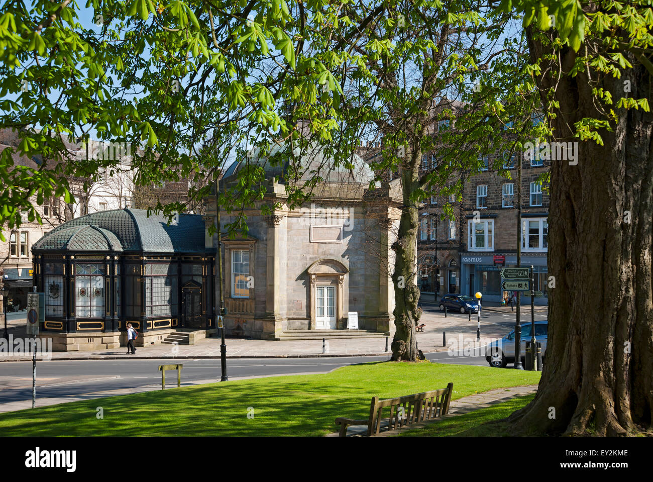 The Royal Pump Room Museum exterior in spring Harrogate town centre North Yorkshire England UK United Kingdom GB Great Britain Stock Photo
