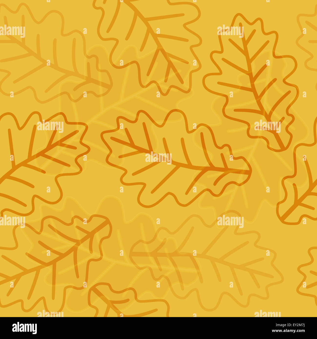 Seamless autumn oak leaves pattern background Stock Photo - Alamy
