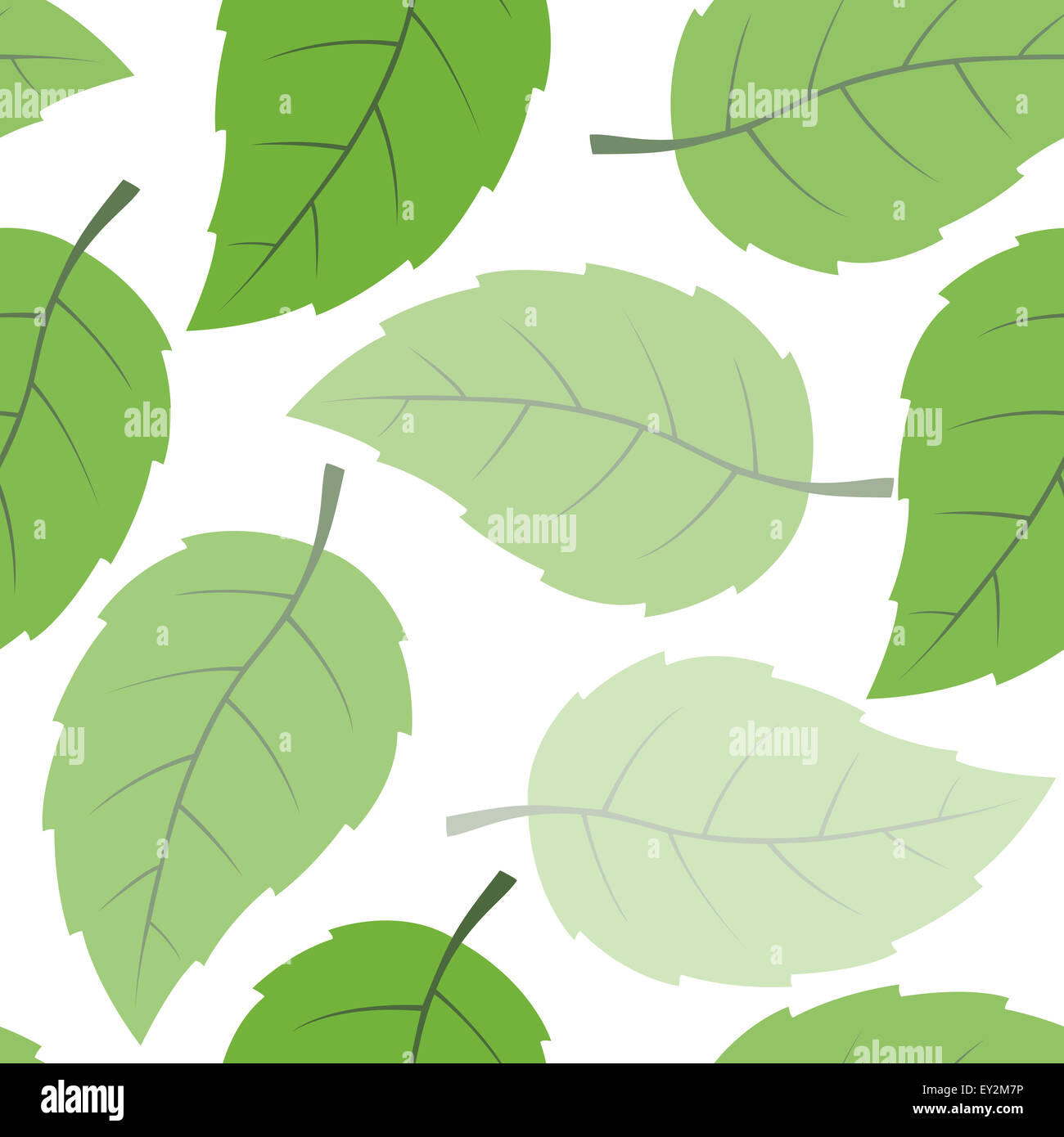 Seamless green leaves pattern background Stock Photo - Alamy