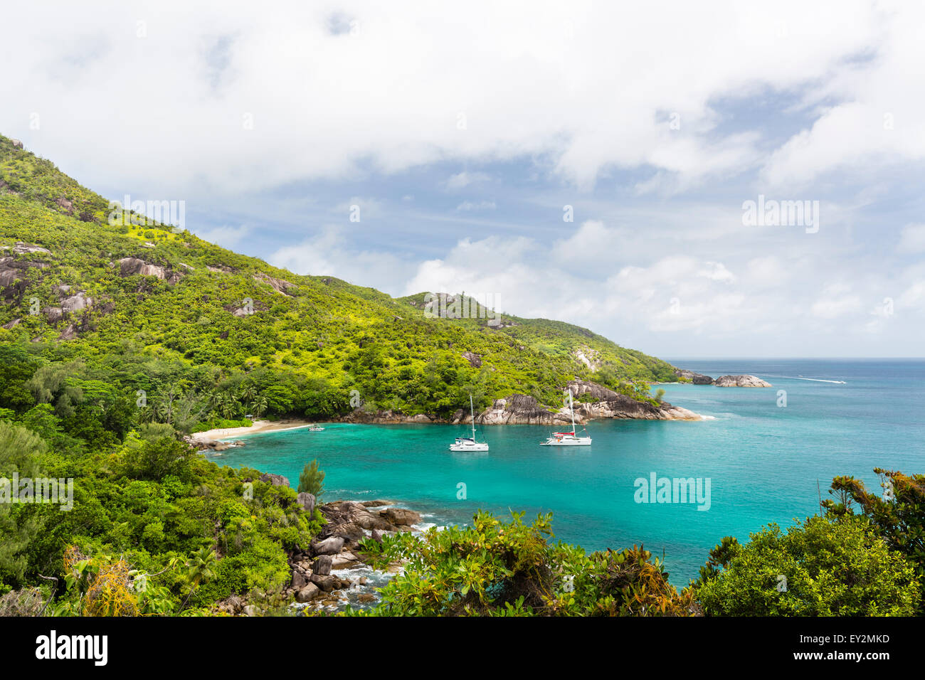 Anse Major in the west of Mahe, Seychelles Stock Photo