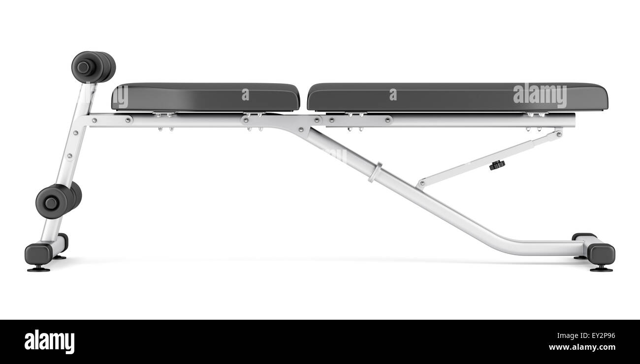 adjustable gym bench isolated on white background Stock Photo Alamy