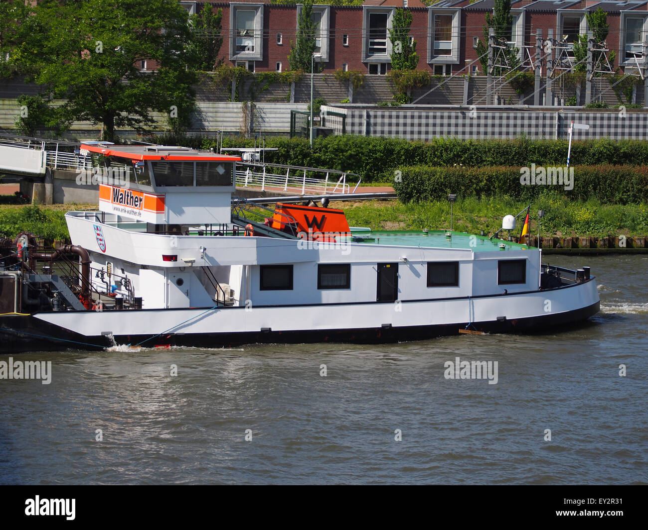 This image shows a container ship, oil tanker, and chemical tanker ...
