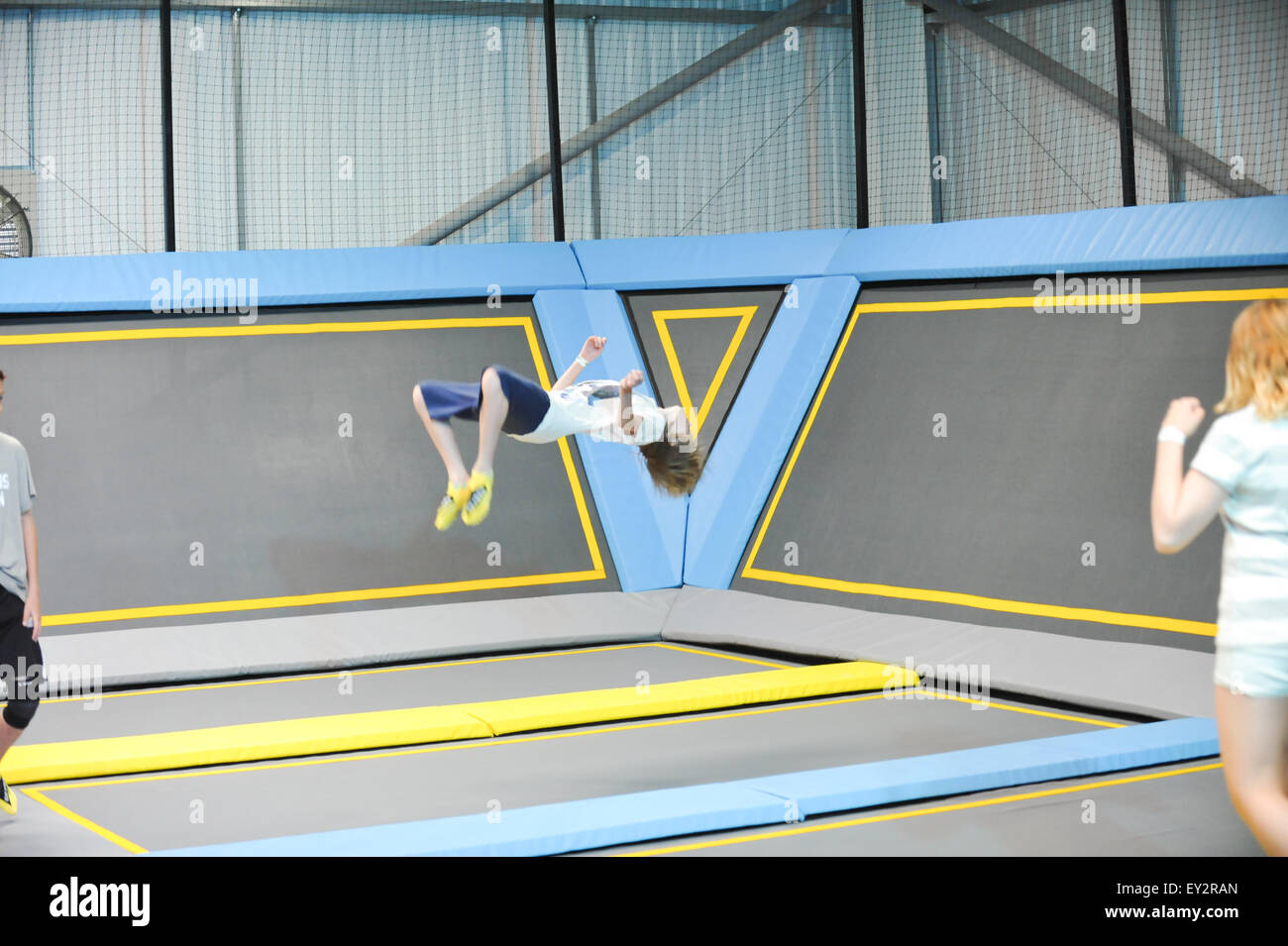 oxygen freejumping trampoline park hi-res stock photography and images -