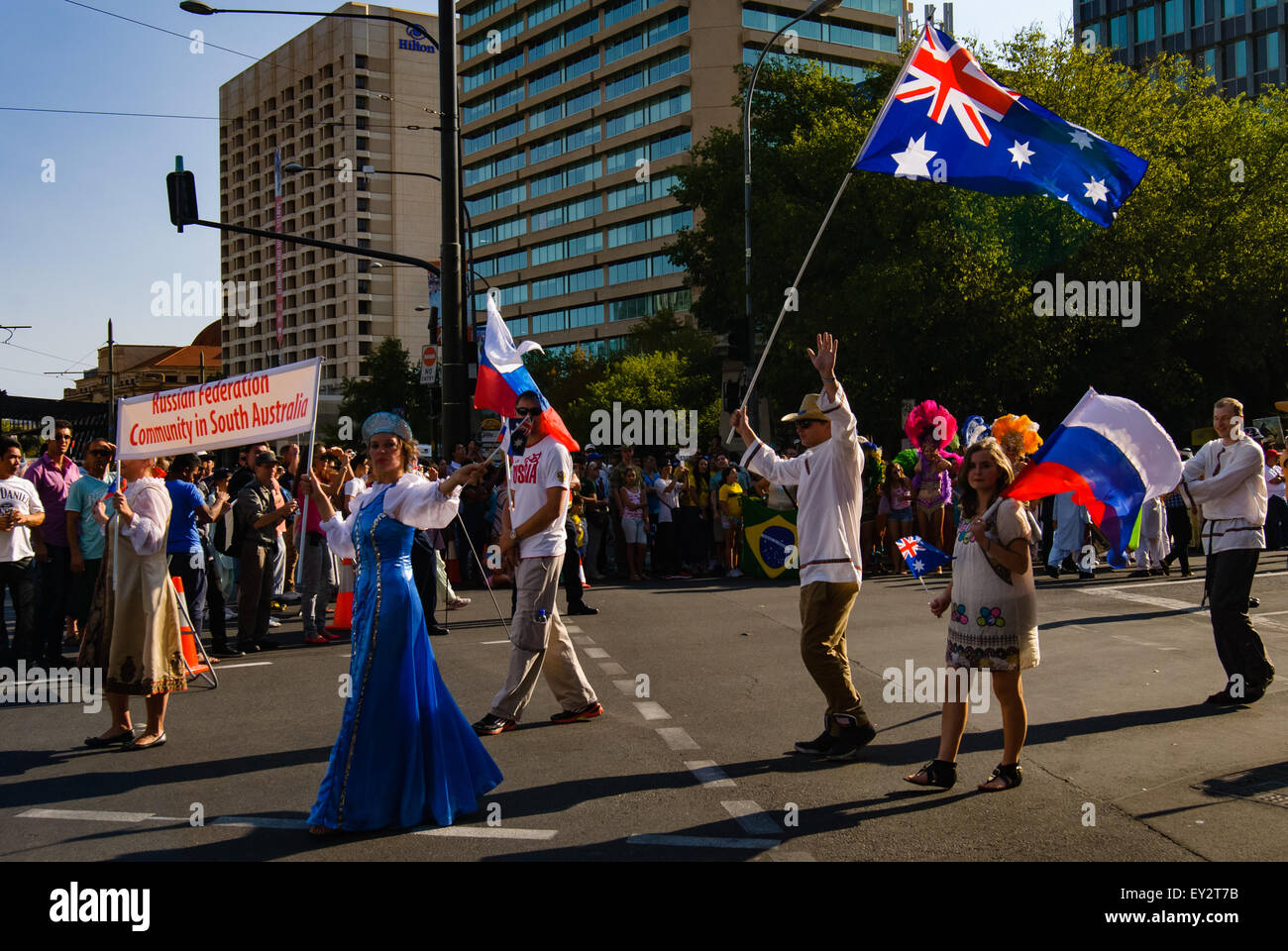 Australia Day City Adelaide - Parade! Stock Photo