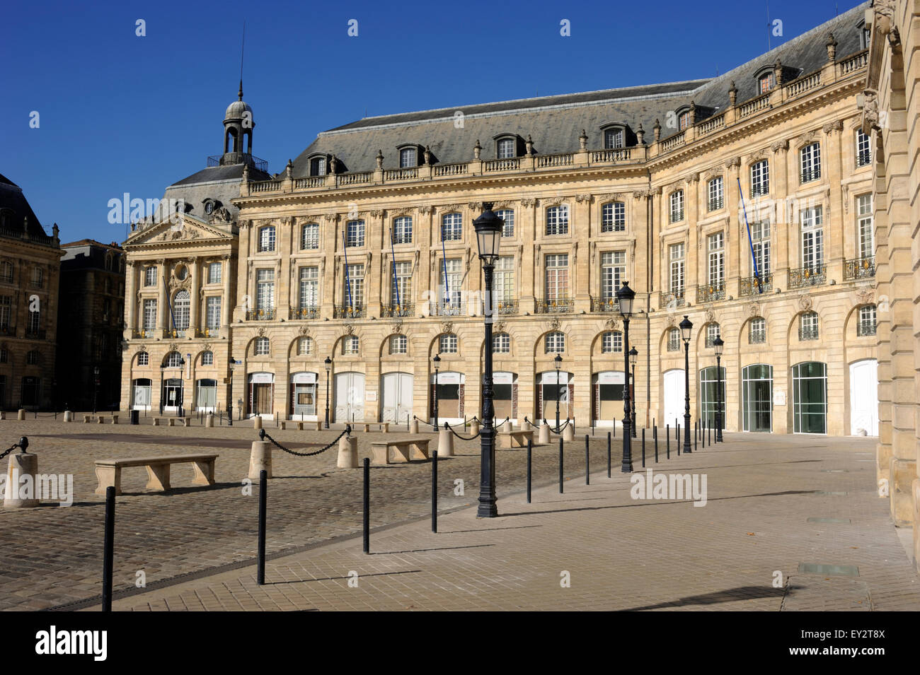France, Bordeaux, Place de la Bourse Stock Photo