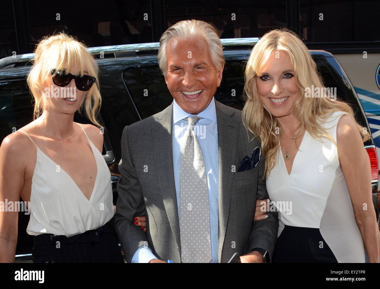 New York, NY, USA. 20th July, 2015. Kimberly Stewart, George Hamilton, Alana Stewart, at the NBC Today Show out and about for Celebrity Candids - MON, New York, NY July 20, 2015. Credit:  Derek Storm/Everett Collection/Alamy Live News Stock Photo