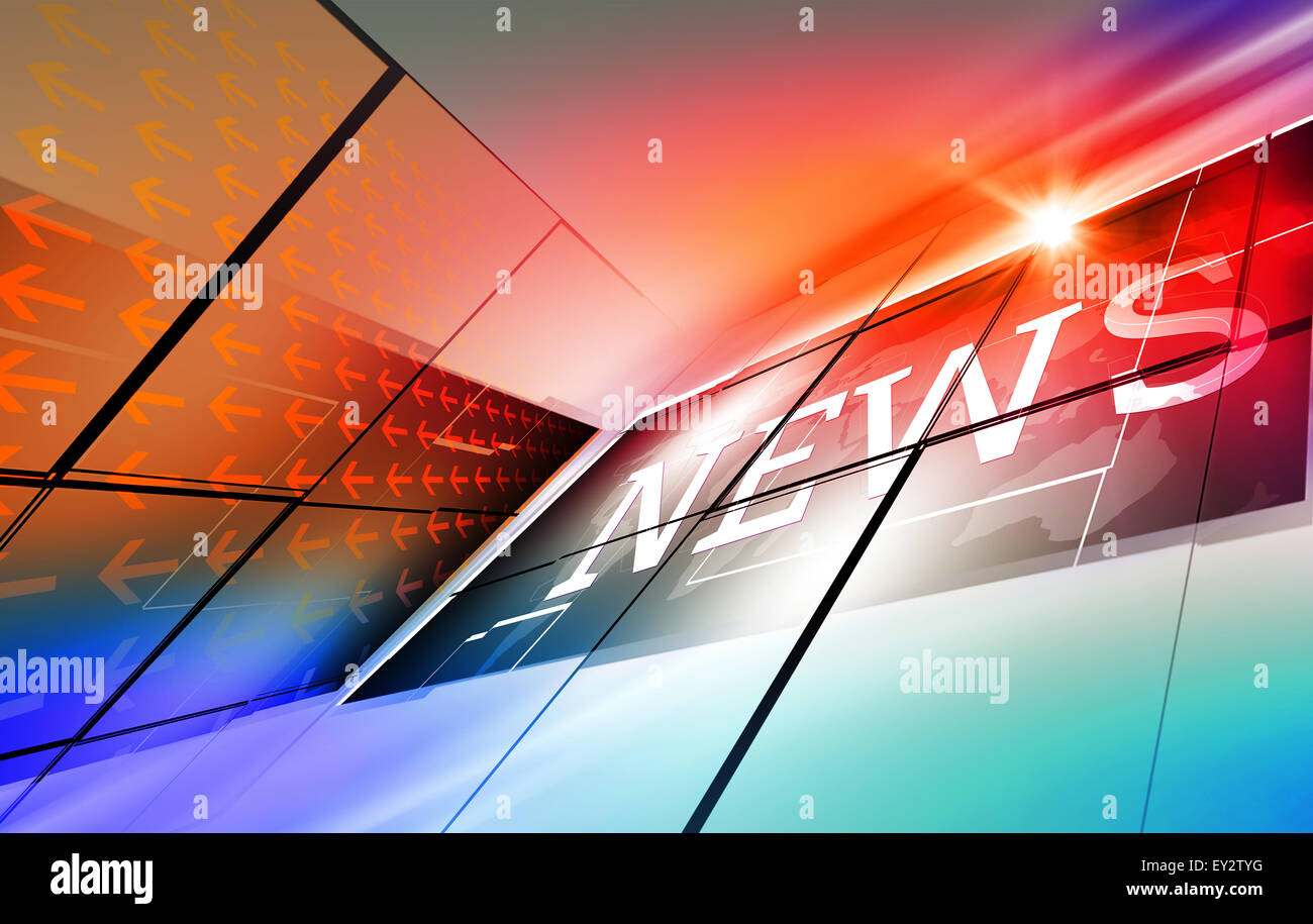 Graphics File Highlight News Graphical digital news background with arrows and news text Stock Photo ...