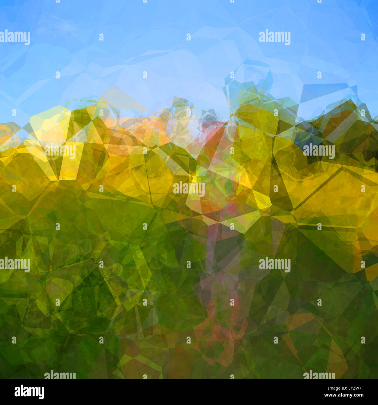 Abstract background pattern with colorful polygons Stock Photo - Alamy