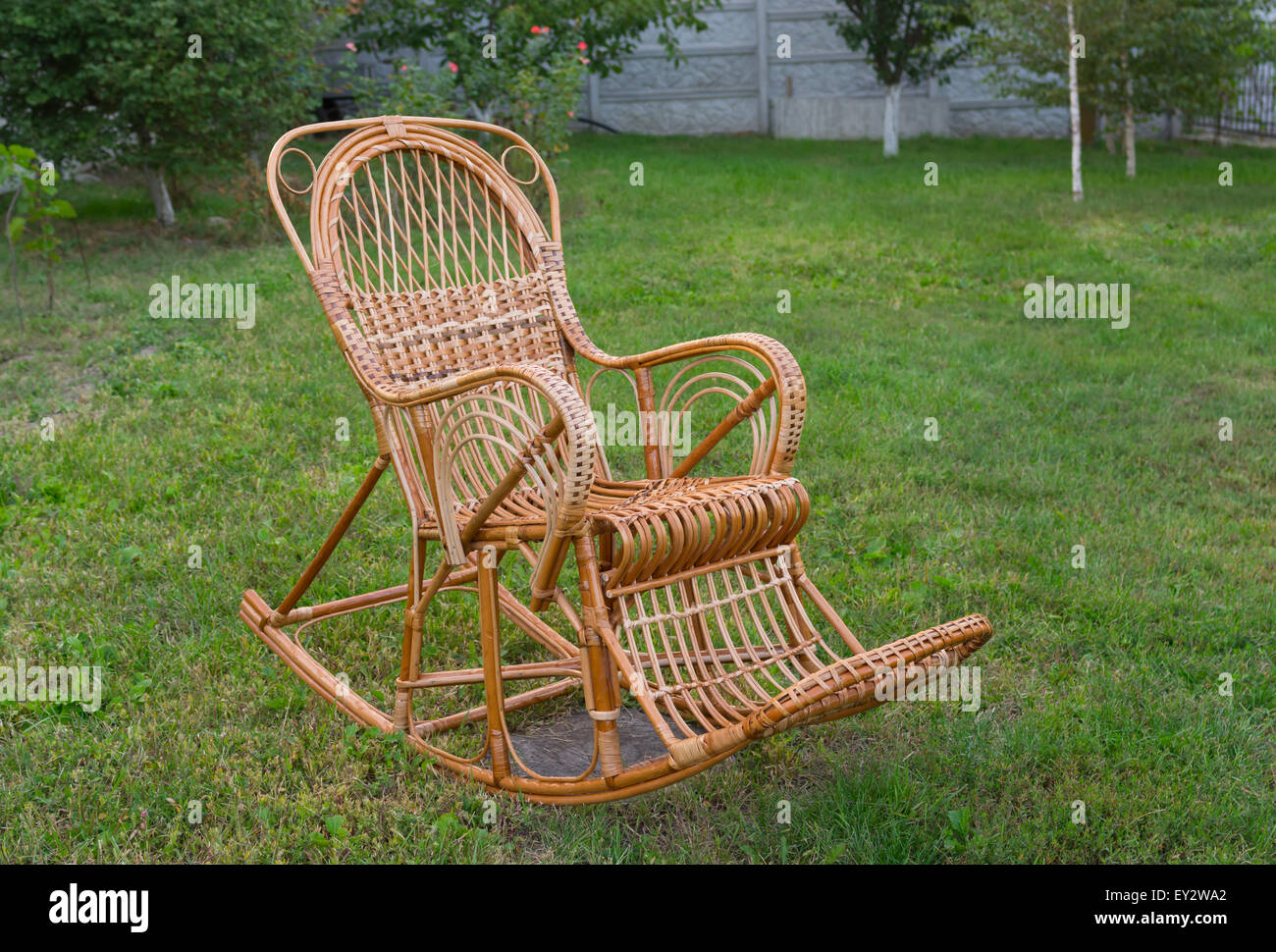 rocking chair garden high resolution stock photography and