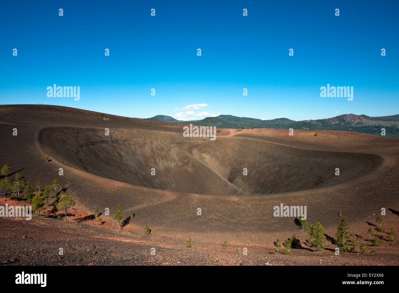 Crater and rim of Cinder Cone, Lassen Volcanic National Park