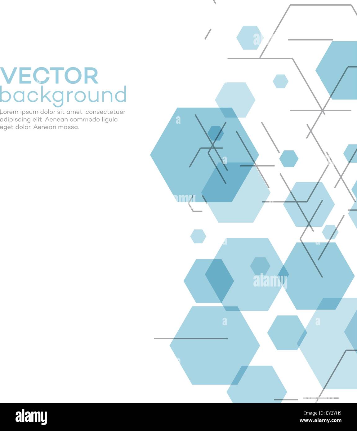 Abstract background with hexagons. Vector illustration Stock Vector ...