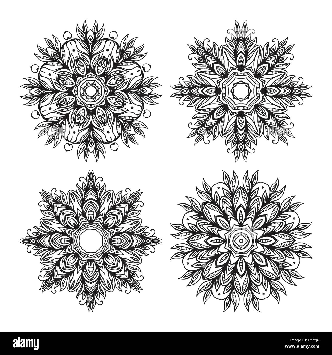 Mandala. Ethnic decorative elements.Vector illustration Stock Vector