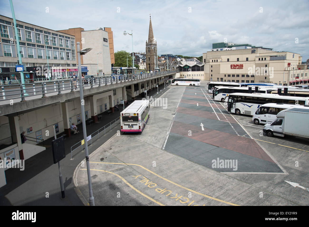 Plymouth Bus Station Bretonside Stock Photo Alamy