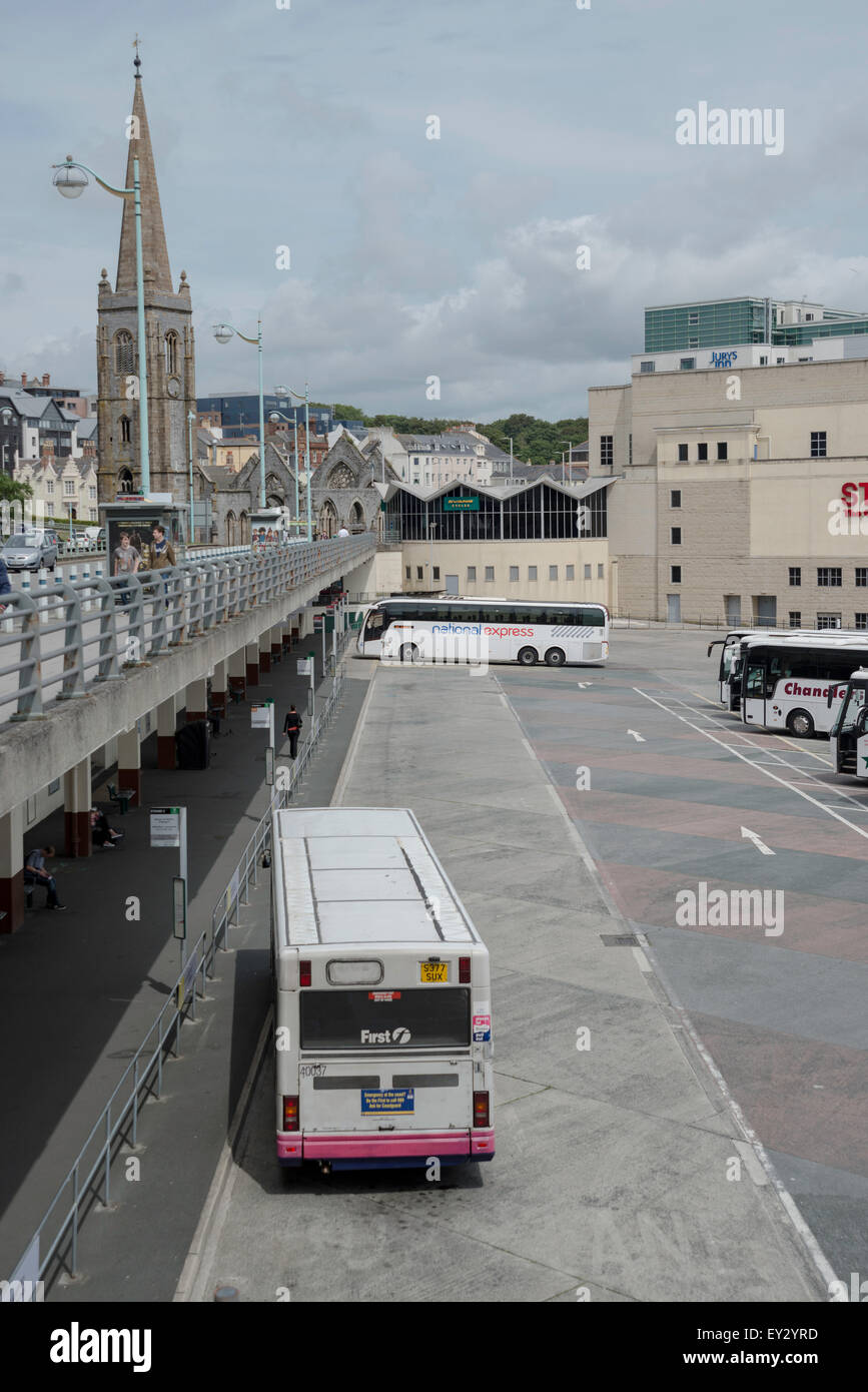 Plymouth Bus Station Bretonside Stock Photo Alamy