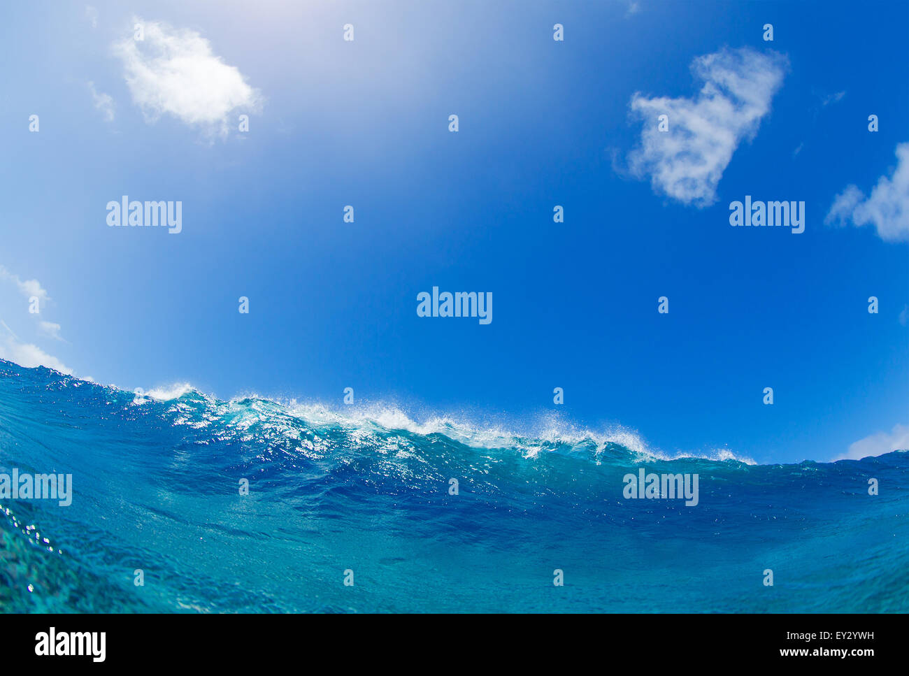 Blue Ocean Wave Stock Photo - Alamy