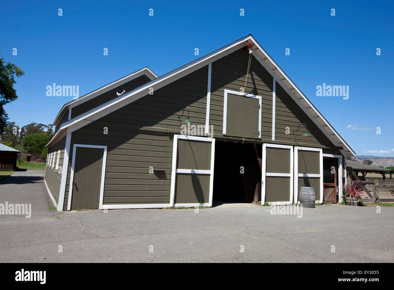 Barn at Ardenwood Historic Farm, Newark, California, United States of America Stock Photo