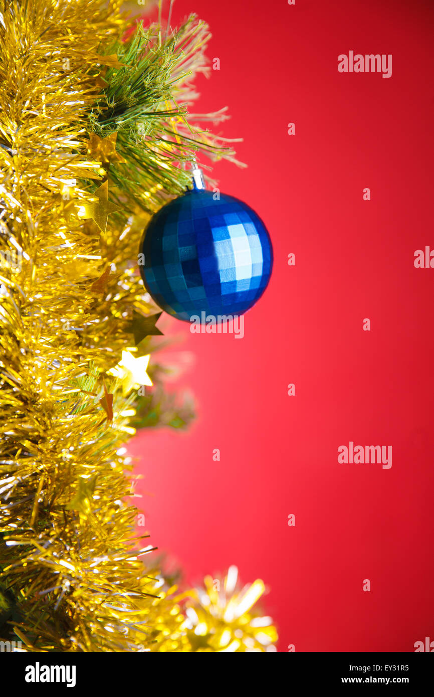 Close-up photo with decorations of christmas tree Stock Photo - Alamy