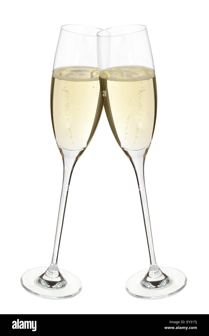 Cheering chinking clinking champagne glasses Stock Photo Alamy