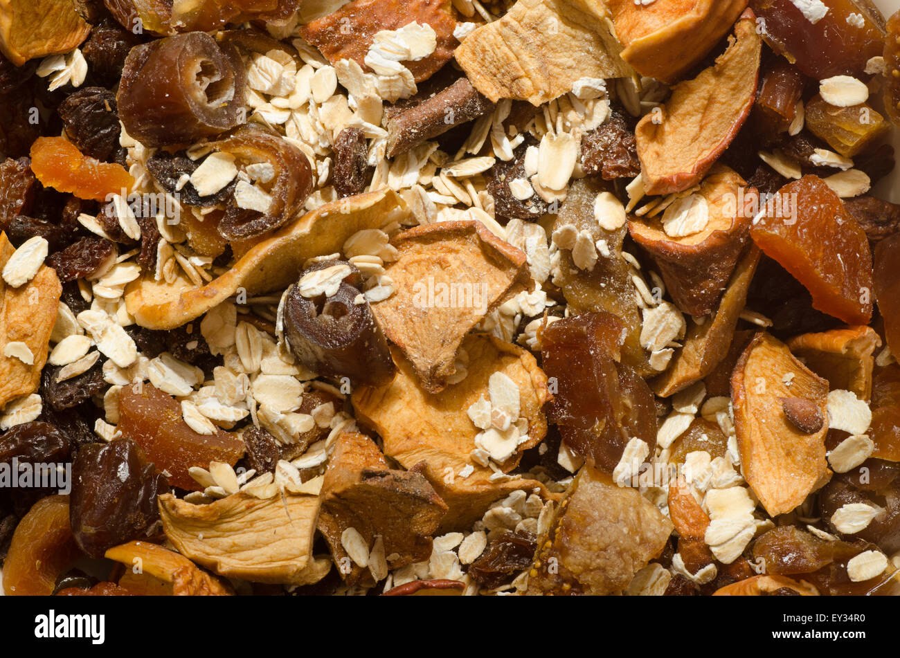 muesli with dried fruits and oat flakes Stock Photo Alamy