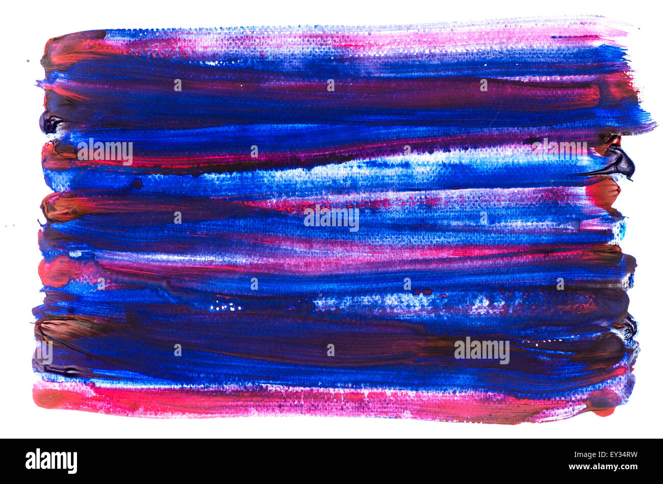 multicolored painted background on white paper Stock Photo