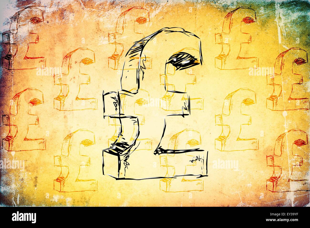 Pound icon illustration Stock Photo - Alamy
