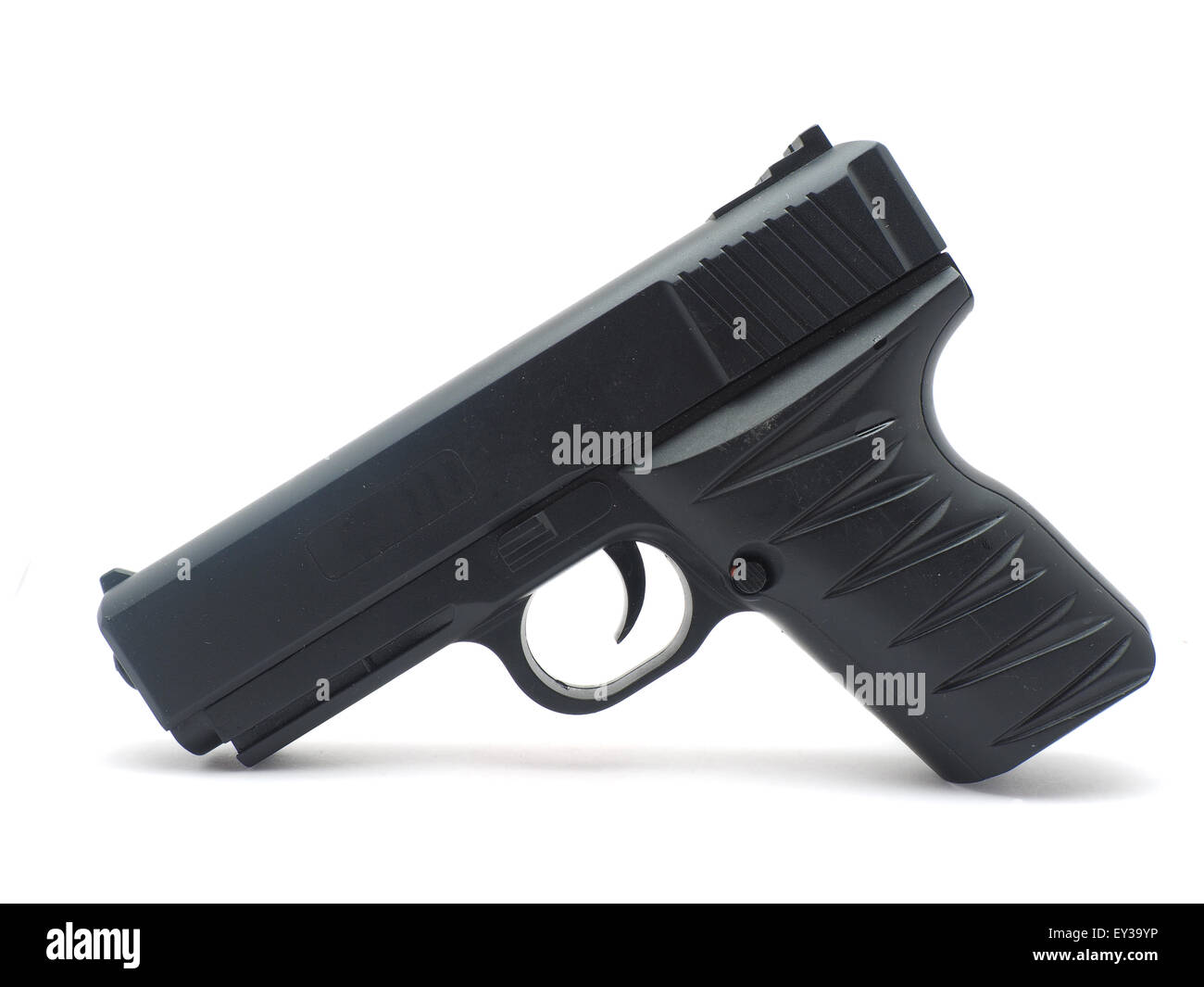 gun on a white background Stock Photo Alamy