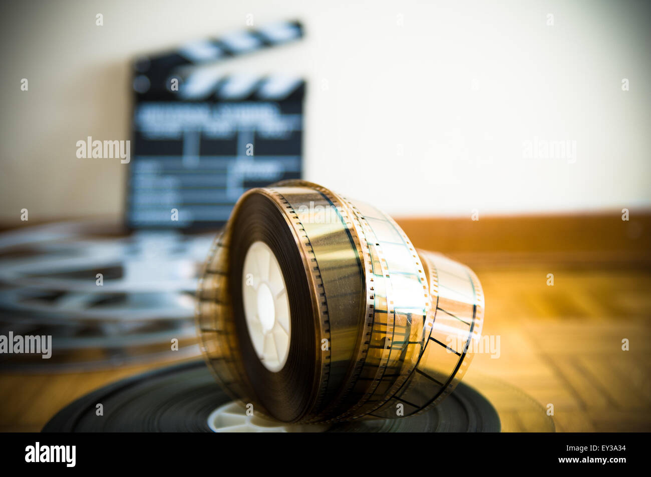 Cinema film reel out focus hi-res stock photography and images - Alamy,  film reel effect