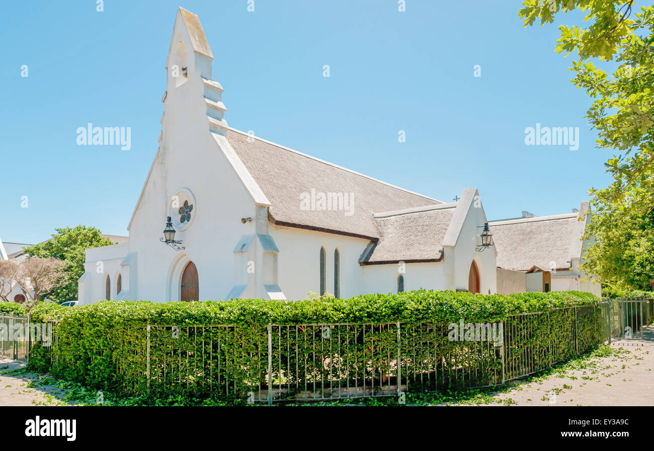 St. Mary Anglican Church in Stellenbosch. Building commenced 1852 Stock Photo