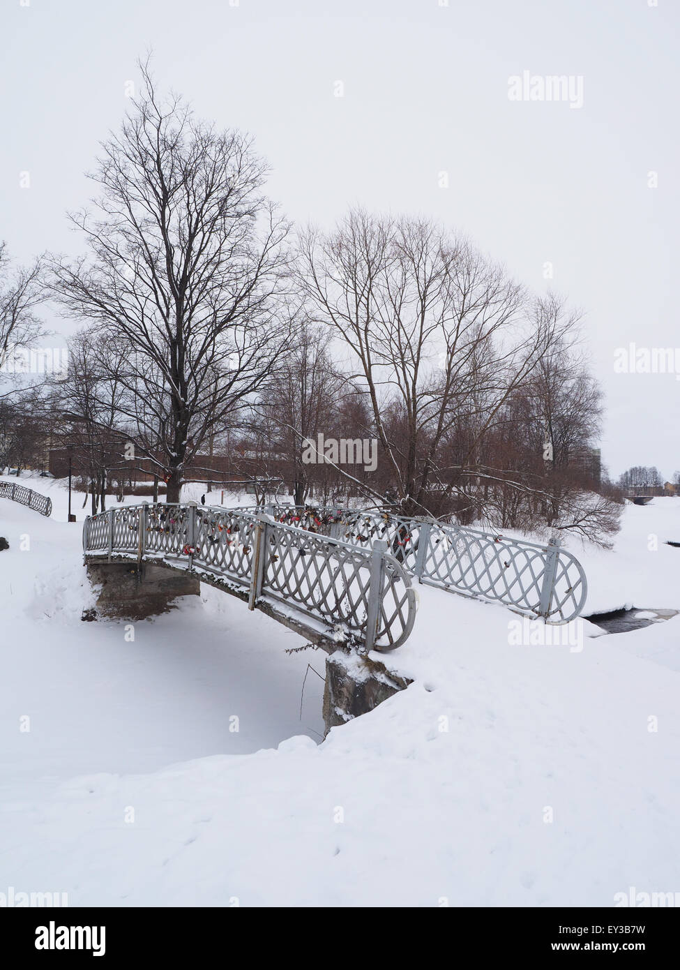 The bridge in park. Petrozavodsk, Russia. Stock Photo