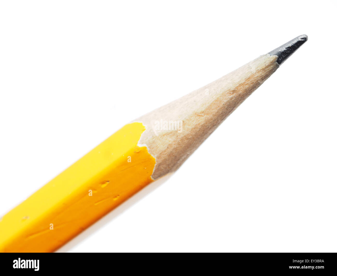 pencil on a white background Stock Photo - Alamy