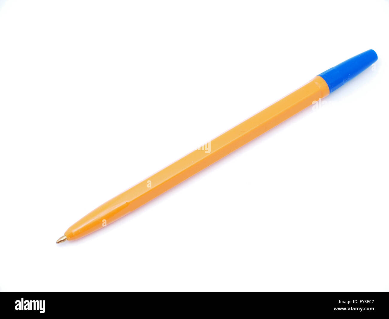 ballpoint pen on a white background Stock Photo