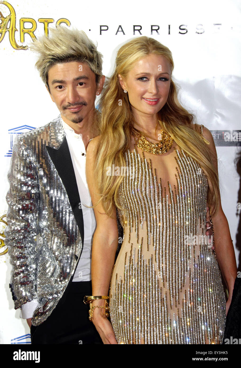 68th Annual Cannes Film Festival - Cine Arts gala dinner at the Hotel Majestic  Featuring: Paris Hilton Where: Cannes, France When: 18 May 2015 Stock Photo